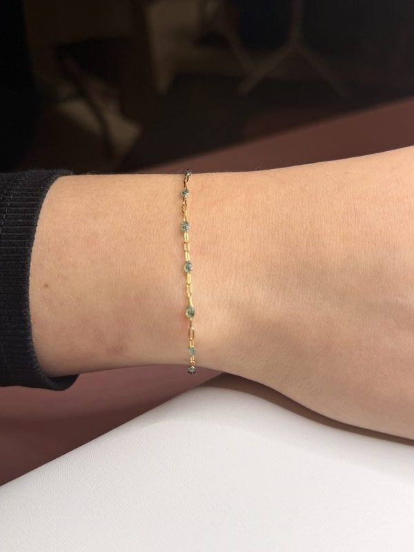 Gold Enamel Bracelet